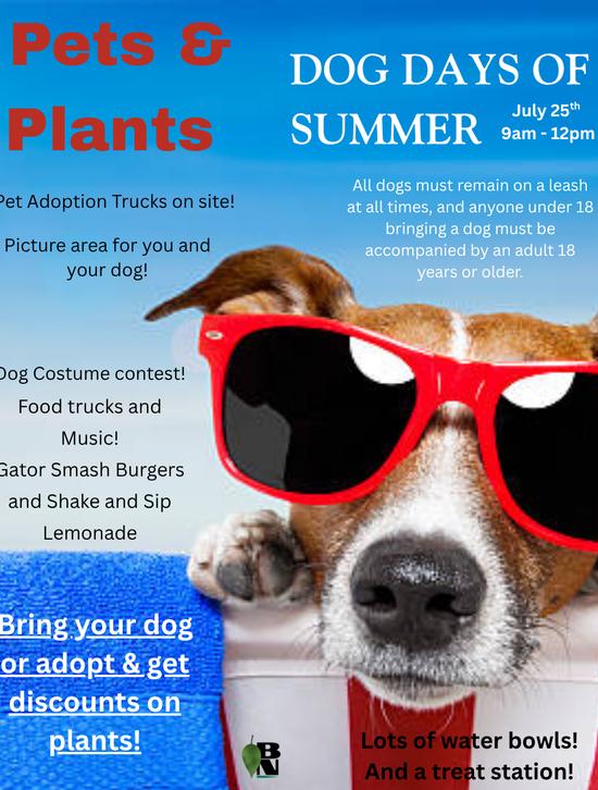 Dogs Days of Summer at Belmont Nursery